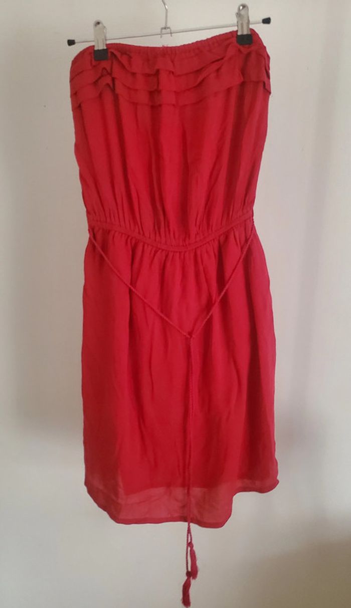 Légère robe d'été dans bretelles rouge Pimkie - photo numéro 4