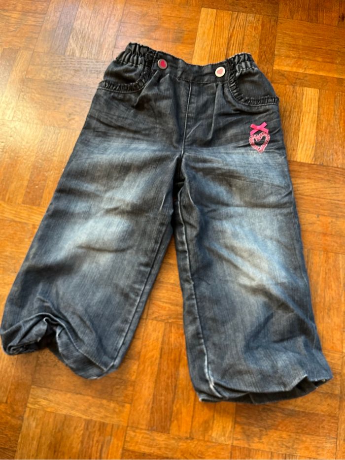 Jean cœur rose