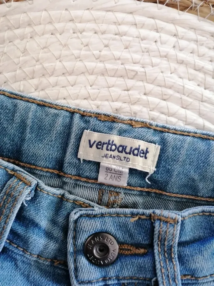 Short en jean - Vertbaudet - 2 ans - photo numéro 2