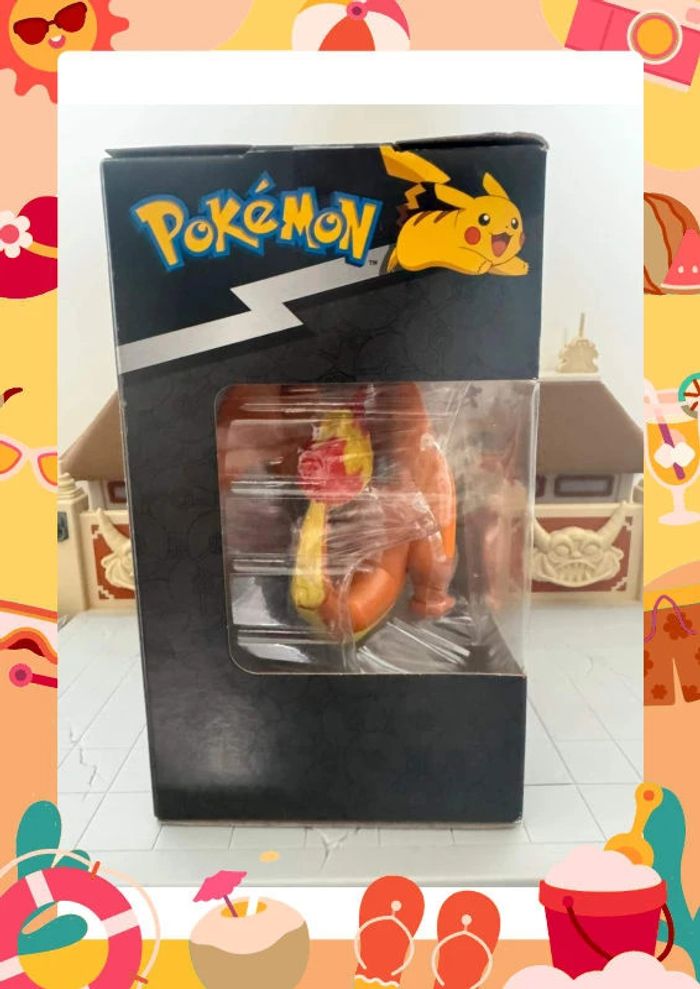 Figurine dracaufeu charizard avec son support - photo numéro 3