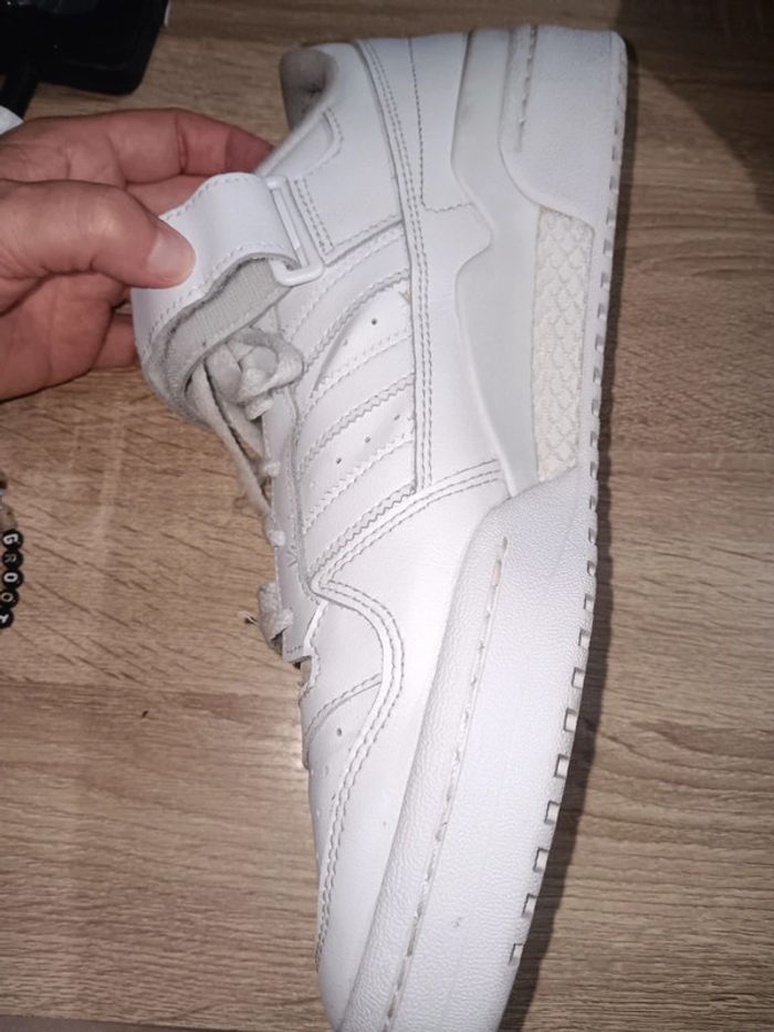 Baskets Adidas Taille 46 Forum Low blanches vintage - photo numéro 5