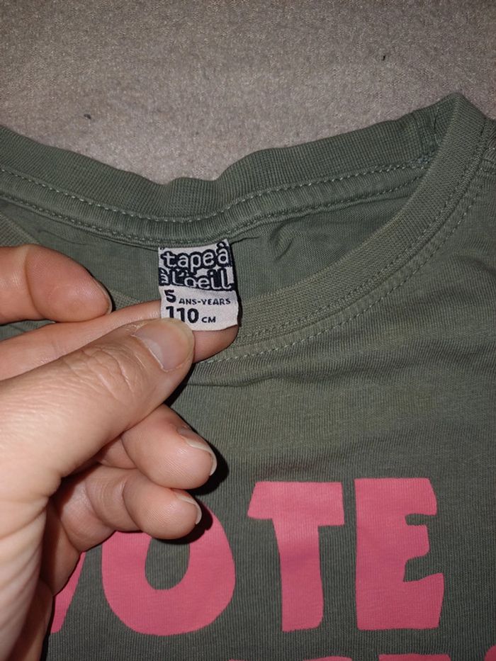 T shirt 5 ans fille - photo numéro 3