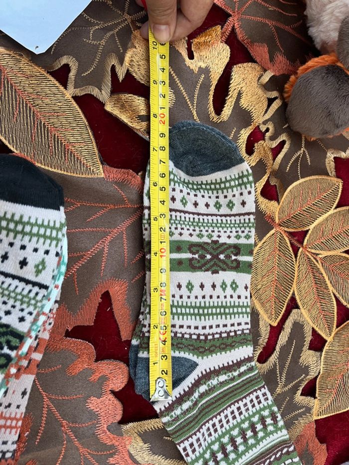🧦 Lot de 7 paires de chaussettes fantaisie – style ethnique / hivernal - photo numéro 5