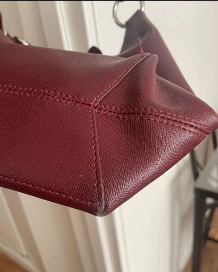 Sac/ sac bandoulière en croûte de cuir Sequoïa - photo numéro 7