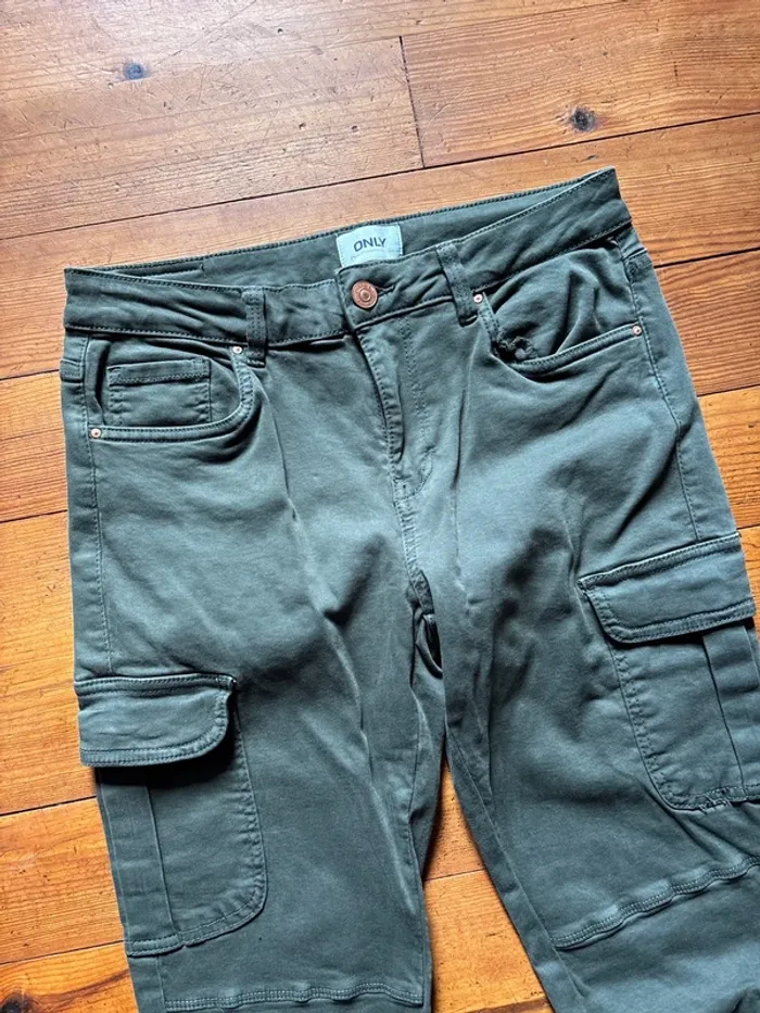 Pantalon vert kaki Only – Taille 38/30 - photo numéro 3