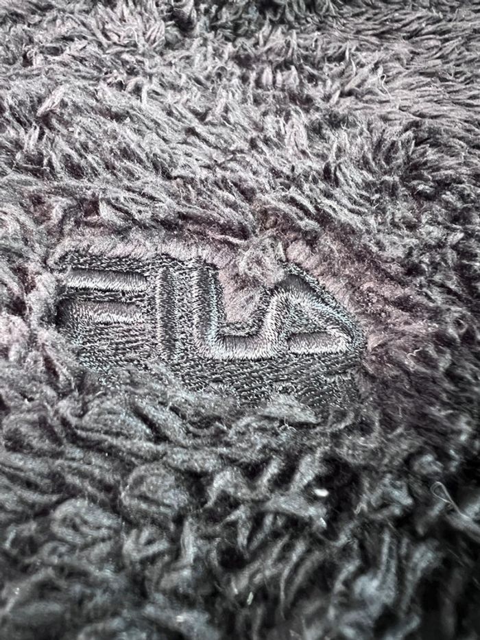 Pull sweat Polaire à capuche avec zip Fila noire – Taille L Homme - photo numéro 7