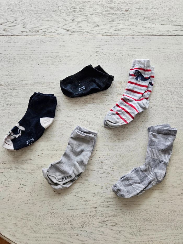 Lot de 5 chaussettes enfants tailles 21-30, confortables et colorées, pour enfant 3 ans - photo numéro 7