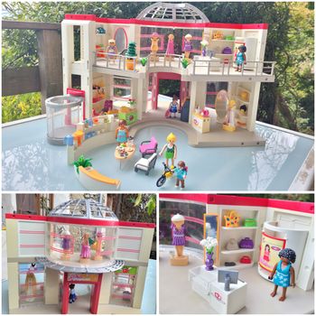 Grand centre commercial playmobil 🛍 plein d'accessoires et de personnages