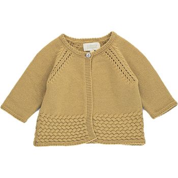 Cardigan 6 mois en laine et acrylique Bonnet à Pompon