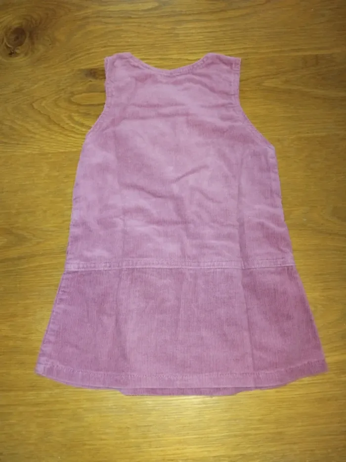 Robe en velours rose taille 12 mois - photo numéro 3