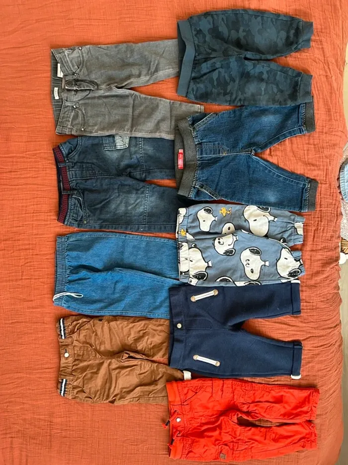 Lot pantalon 12 mois garçons - photo numéro 2