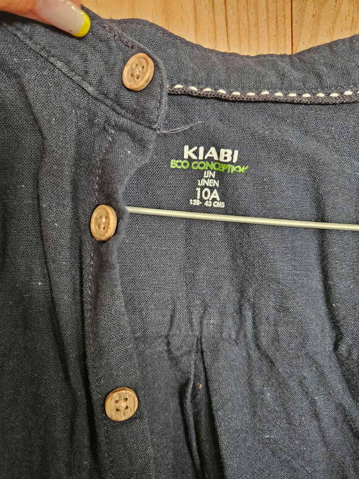 Chemise en lin 10 ans garçon comme neuve - photo numéro 2