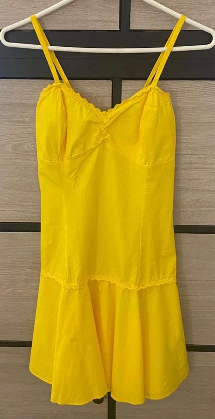 Robe J&D à bretelles jaune Taille 34/36 - photo numéro 8