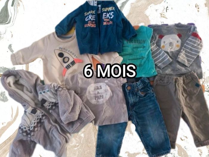 Lot 6 mois garçon automne hiver