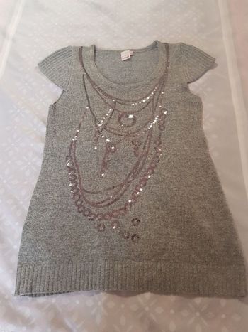 Pull tunique,  col rond.T.42/44