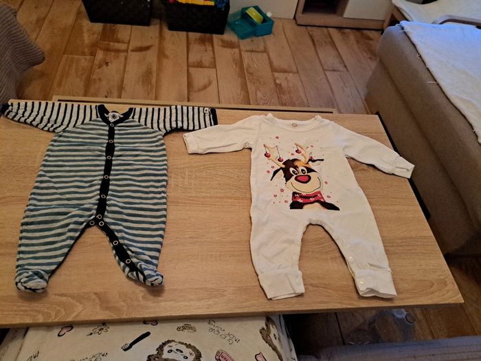 Lot de 9 pyjamas 3 mois 1 pièce - photo numéro 3