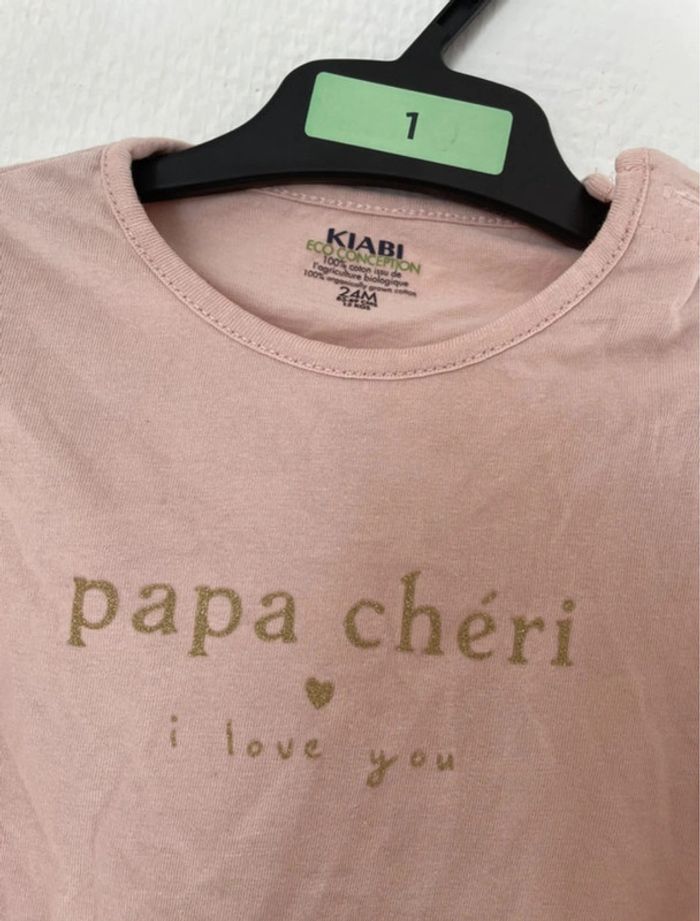T-shirt manche longue bébé fille - taille 24 mois - photo numéro 2