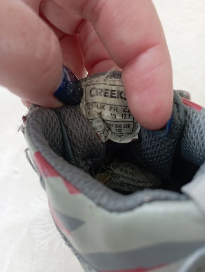 Basket grise montante scratch Creeks taille 19 10€ - photo numéro 5