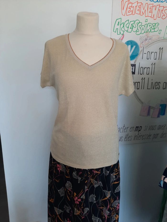 T-shirt doré 36 Garcia #lora11femme36 - photo numéro 2