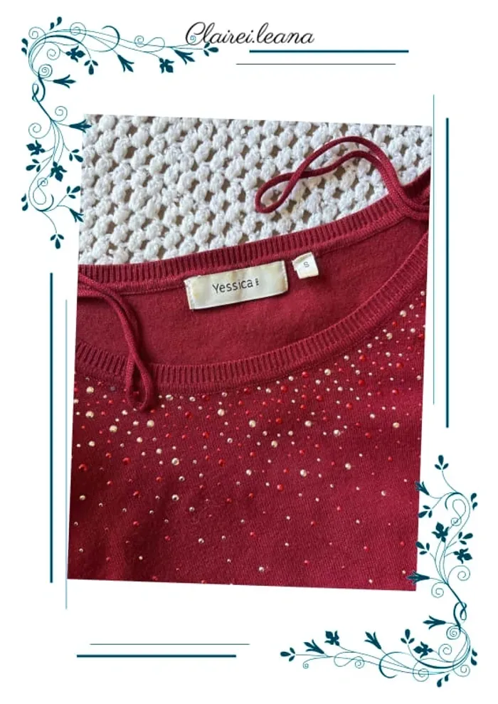 🛑 t-shirt / petit pull 🛑 taille s - photo numéro 3