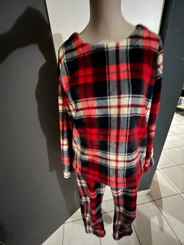 Ensemble Pyjama polaire à carreaux Etam Taille S en TBEG - photo numéro 2
