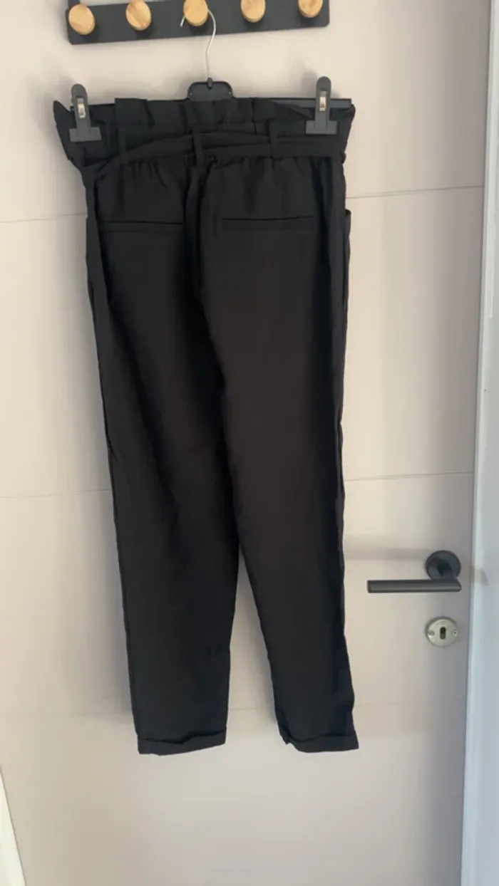 Pantalon fluide noir Zara – Taille S - photo numéro 4