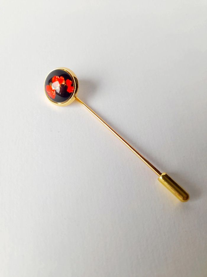 Broche coquelicot