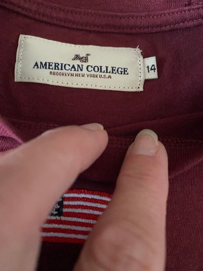 T-shirt américain collège 14 ans