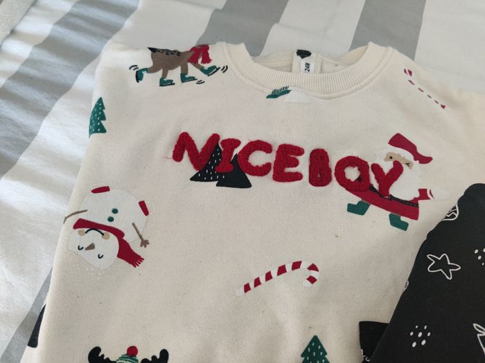 Sweat et tee shirt de Noël Gémo Taille 2-3 ans - photo numéro 3