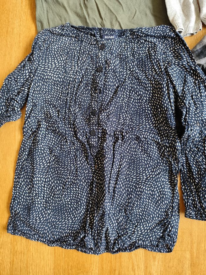 Lot vêtements filles 4 ans printemps Kiabi t shirt chemise gillet - photo numéro 5