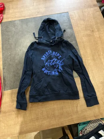 Sweat à capuche femme, taille s, bleu marine