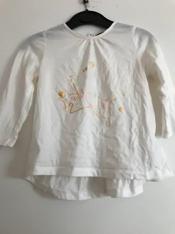 T shirt manches longues étoiles kiabi 18 mois