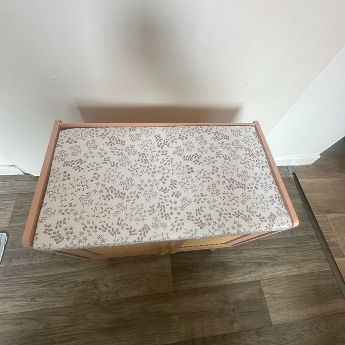 Table à langer cannage en bois - photo numéro 2