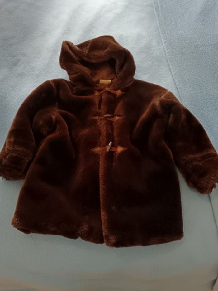 Manteau enfant fausse fourrure