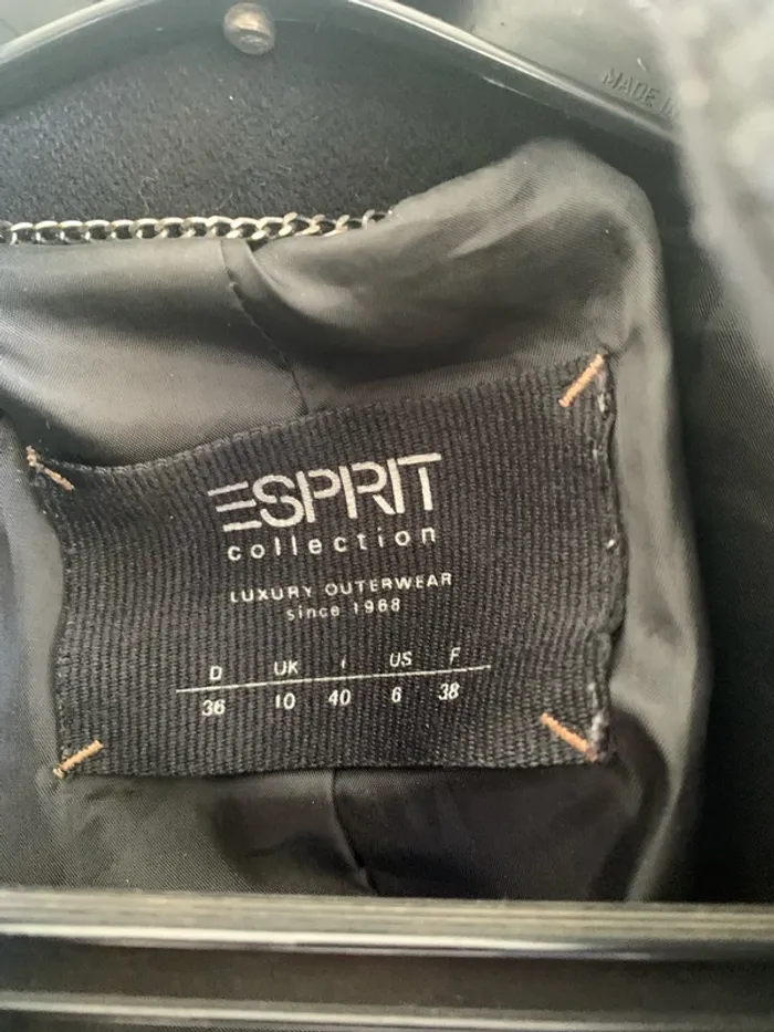 Manteau Esprit noir en Laine - photo numéro 2