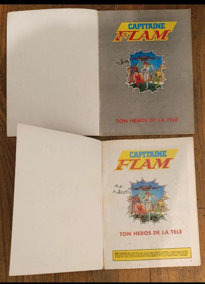 Lot de 2 anciens livres Capitaine Flam N° spécial : 5 bis et 10 bis 1981 vintage - photo numéro 2