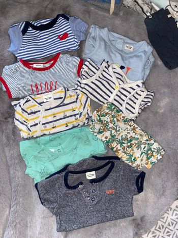 Lot barboteuse combi short