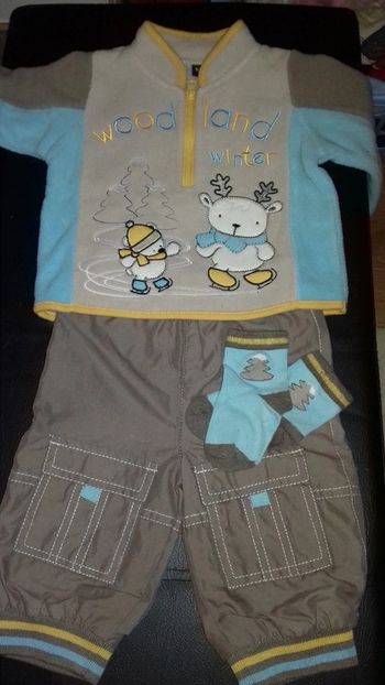 Ensemble chaud  hiver 6 mois 3 pièces