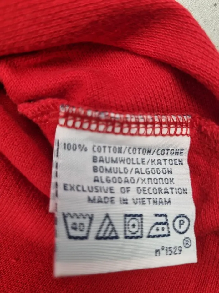 Polo Ralph Lauren rouge logo bleu – Taille XL Homme (mesures en photos) - photo numéro 7