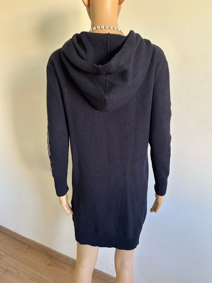 Robe pull bleue marine avec capuche Morgan taille XS TBE - photo numéro 5