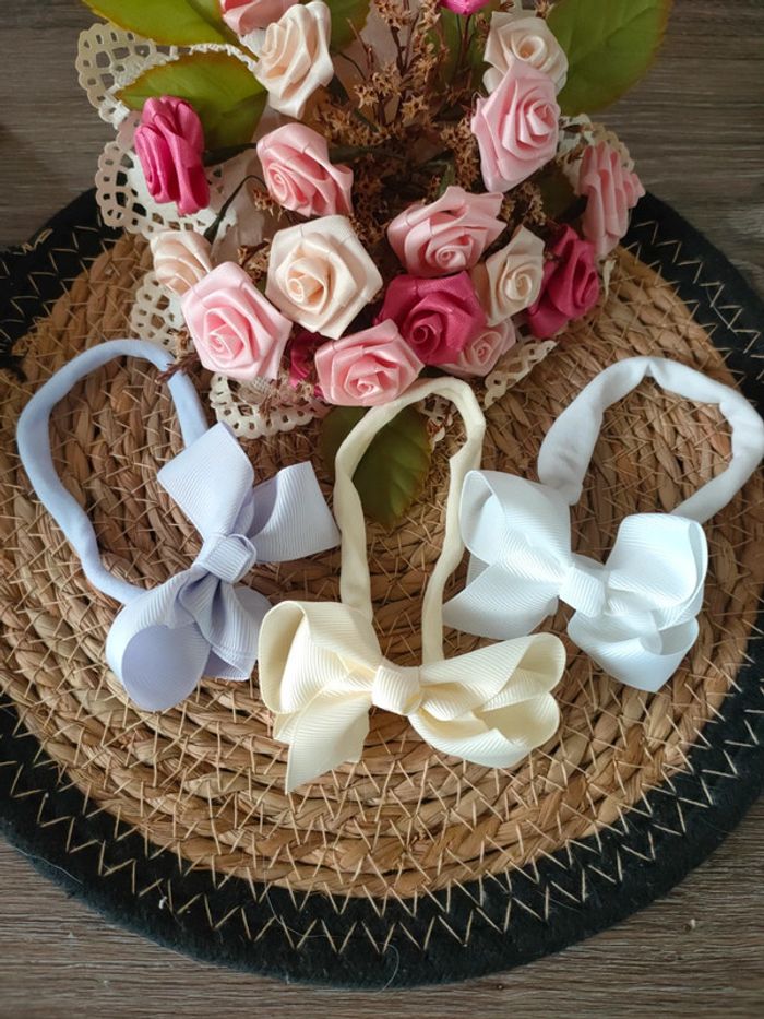 🎀Lot de 3 Bandeaux bébé filles🎀