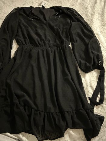 Robe noire légère La halle taille S neuve