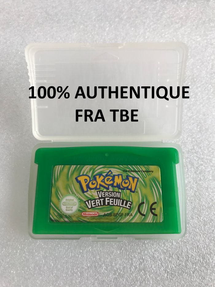 Pokemon Version Vert Feuille Game Boy Advance Authentique