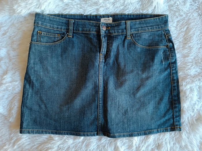 Mini-jupe en jean T. 42 Autre ton - photo numéro 2