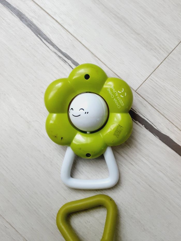 Lot 3 jouets bébés hochets avec billes instrument de musique tambourin - photo numéro 4