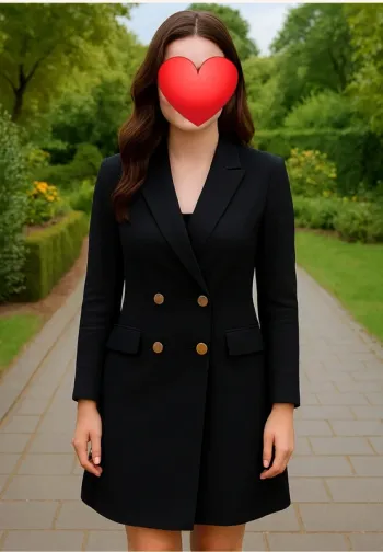 Blazer long noir