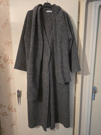 Manteau long avec écharpe