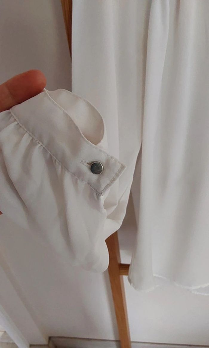 Blouse fluide et légère blanche T 36 - photo numéro 5