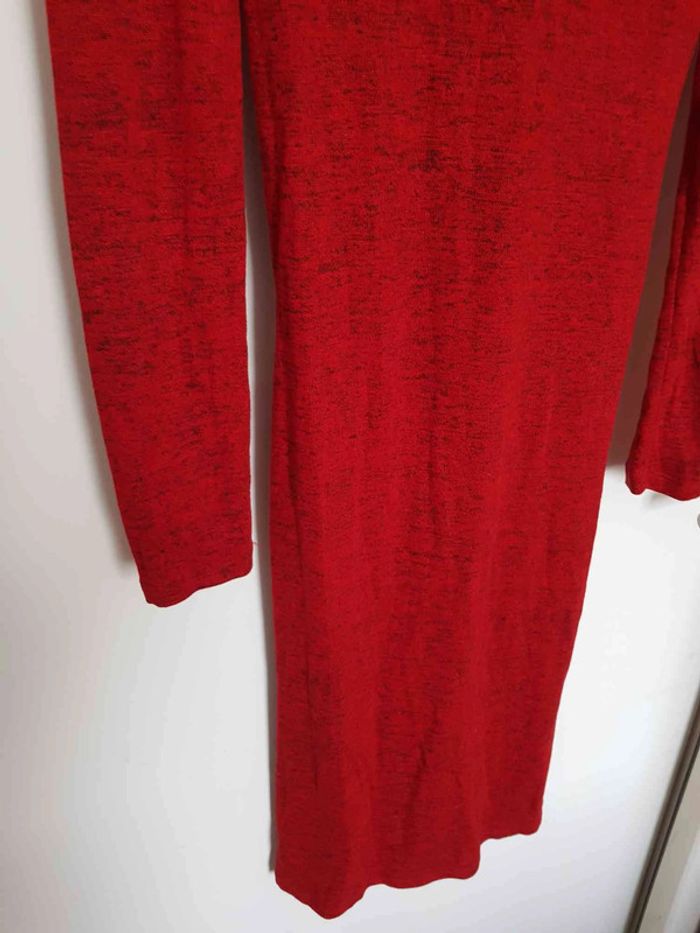 Robe rouge longue moulante élastique taille 36 - photo numéro 3