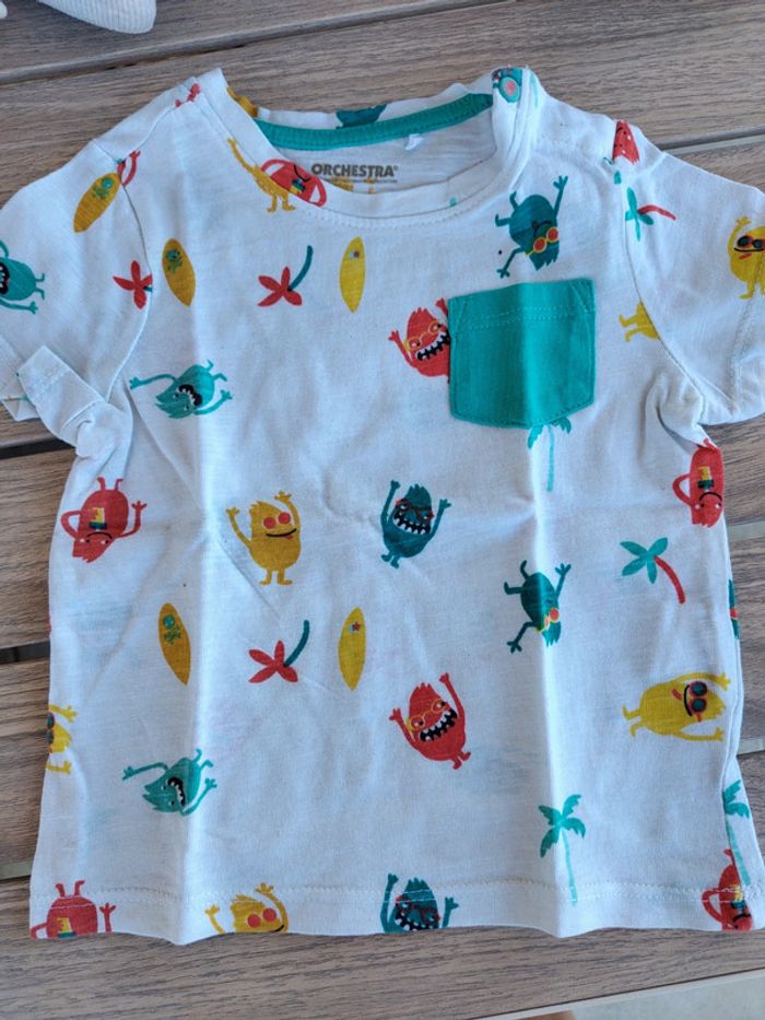 Lot de 3 t-shirts MC Orchestra T.9M - photo numéro 3